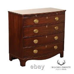 Harden Hepplewhite Cherry Bow Front Chest of Drawers