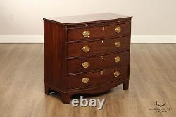 Harden Hepplewhite Cherry Bow Front Chest of Drawers