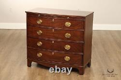 Harden Hepplewhite Cherry Bow Front Chest of Drawers