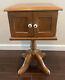 Heirloom Maple Side Table with Cabinet & 2 Doors 24 Tall x 14 Wide Beautiful