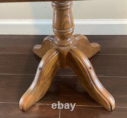 Heirloom Maple Side Table with Cabinet & 2 Doors 24 Tall x 14 Wide Beautiful