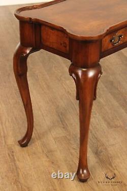 Hekman Queen Anne Style Walnut Console or Sofa Table