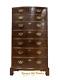 Henredon Mahogany Bow Front 9 Drawers Chest