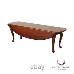 Hickory Chair Queen Anne Style Mahogany Long Drop Leaf Coffee Table