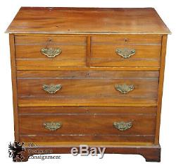 James Shoolbred Late Victorian Mahogany 4 Drawer Chest Chippendale Dresser