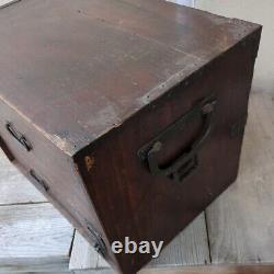 Japanese antique wooden Japanese furniture samurai HASAMIBAKO chest of drawers