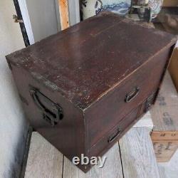 Japanese antique wooden Japanese furniture samurai HASAMIBAKO chest of drawers