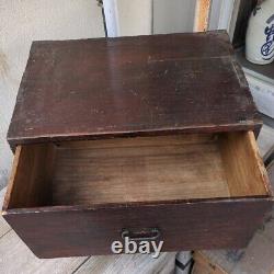 Japanese antique wooden Japanese furniture samurai HASAMIBAKO chest of drawers