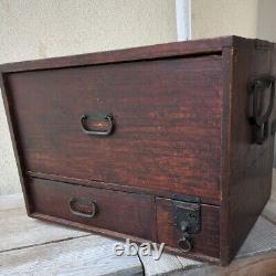 Japanese antique wooden Japanese furniture samurai HASAMIBAKO chest of drawers