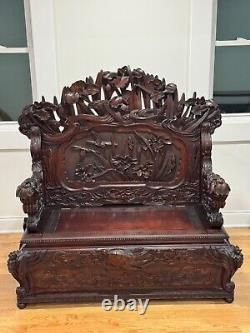 Japanese meiji chair bench furniture