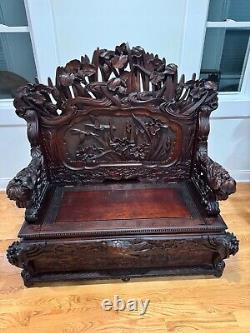 Japanese meiji chair bench furniture