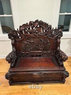 Japanese meiji chair bench furniture