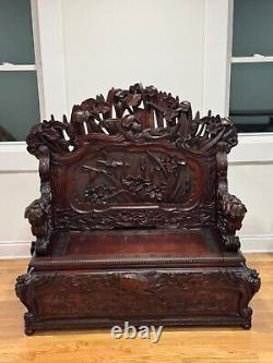 Japanese meiji chair bench furniture