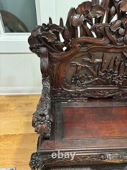 Japanese meiji chair bench furniture