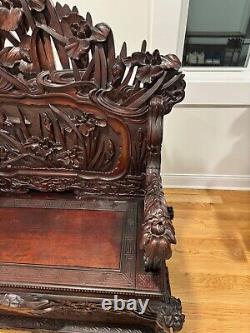 Japanese meiji chair bench furniture