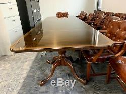Kittinger Banquet / Dining Room Table (RARE) Late 60's Mahogany with a Yew-Ban