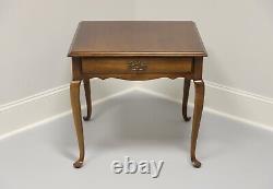 LANE Cherry Queen Anne Square End Side Table