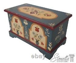 LF64876EC PENNSYLVANIA DUTCH Painted Decorated Blanket Chest