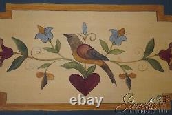 LF64876EC PENNSYLVANIA DUTCH Painted Decorated Blanket Chest