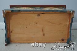 LF64876EC PENNSYLVANIA DUTCH Painted Decorated Blanket Chest