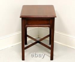 LINK-TAYLOR Heirloom Solid Mahogany Chippendale Style End Side Table