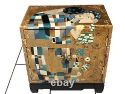 Lacquered Chest in style of Gustav Klimt 1990s