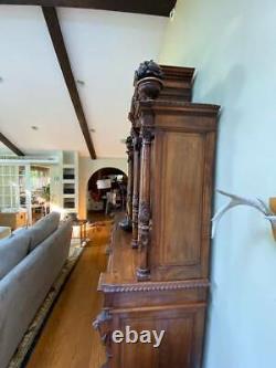 Large Antique Ornate Hutch