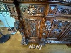 Large Antique Ornate Hutch