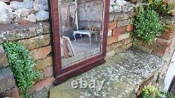 Large Ornate Vintage Late Victorian Bevelled Wall Mirror