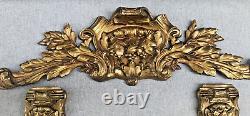 Large antique french furniture ornaments set 19th century gilded bronze