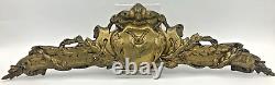 Large antique french furniture top ornament 19th century bronze