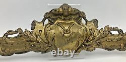 Large antique french furniture top ornament 19th century bronze