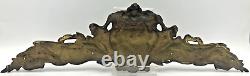 Large antique french furniture top ornament 19th century bronze