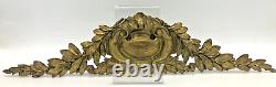 Large antique french furniture top ornament 19th century gilded bronze