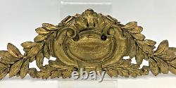 Large antique french furniture top ornament 19th century gilded bronze