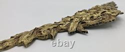 Large antique french furniture top ornament 19th century gilded bronze