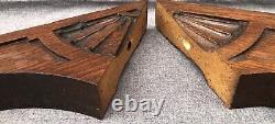 Large antique pair of french shelf brackets 19th century furniture sculpture