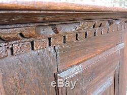 Late 17th Century Antique Oak Wall Cupboard or Mural Cupboard