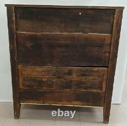 Late 1800's Antique Primitive Pie Safe Punched Tin Cabinet Cupboard