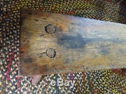 Late 1800's Primitive Butchers Bench solid Oak Coffe Table, Porch Bench