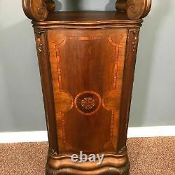 Late 1800's Victorian Pedestal With Inlay