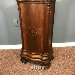 Late 1800's Victorian Pedestal With Inlay