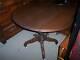 Late 1800's Walnut Victorian Dropleaf Dining / Entry / Parlor Table (T42)