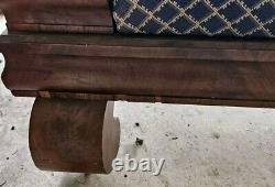 Late 1800s Antique Victorian Sofa Couch Fainting Couch Mahogany Must See