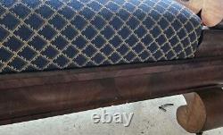 Late 1800s Antique Victorian Sofa Couch Fainting Couch Mahogany Must See