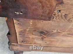 Late 1800s Antique Victorian Sofa Couch Fainting Couch Mahogany Must See