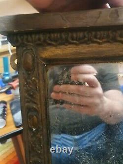 Late 1800s Antique vintage Mirror Hand Carved