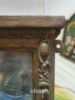 Late 1800s Antique vintage Mirror Hand Carved
