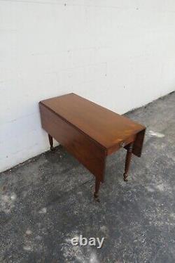 Late 1800s Drop Leaf Dining Dinette Game Table 5259