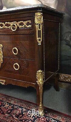 Late 1800s French Empire Transitional Commode Louis XV/XVI